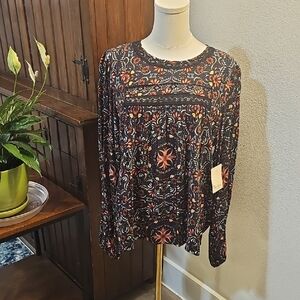 Nurture By Westbound Floral Print Long Sleeve Top